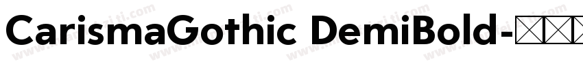 CarismaGothic DemiBold字体转换